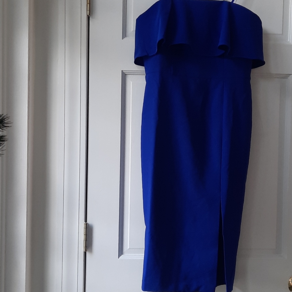 Aidan Mattox Off-the-shoulder Sheath Dress - Picture 4 of 7